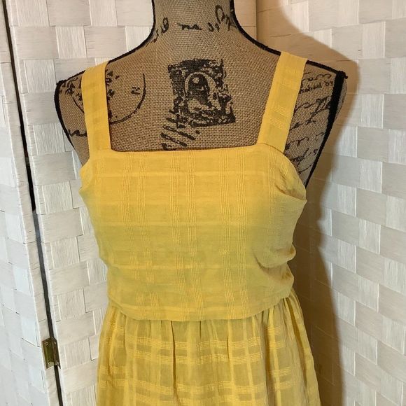 sadie & sage mustard mini dress small - Picture 3 of 7